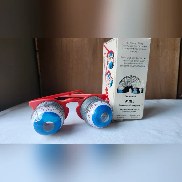 Vintage Childrens SLINKY Crazy Eyes With Box - Picture 4 of 14